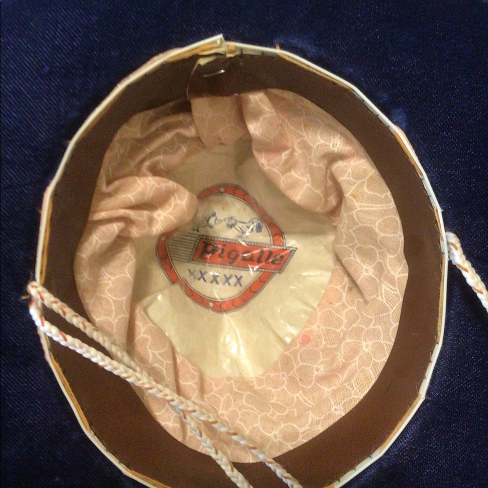 Vintage La Pro Videncia Pigalle Fadora Hat XXXXX Bo